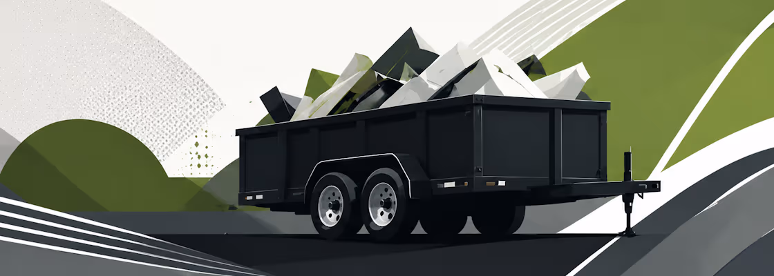 GreenPath dump trailer staged for loading